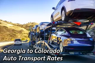 Georgia to Colorado Auto Transport Rates