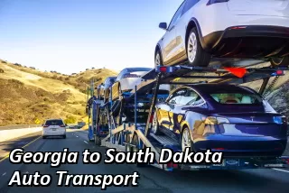 Georgia to South Dakota Auto Transport