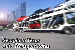 Georgia to Texas Auto Transport Rates